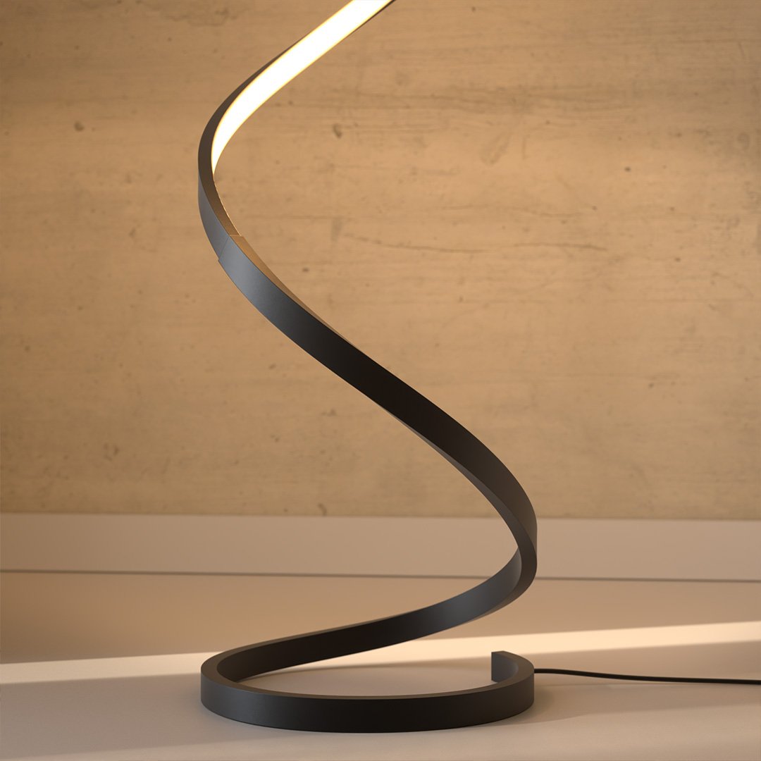Sansoti | Minimalistische LED Vloerlamp Spiraal | Dimbaar | Moderne Design Staande Lamp