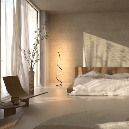 Sansoti | Minimalistische LED Vloerlamp Spiraal | Dimbaar | Moderne Design Staande Lamp