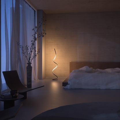 Sansoti | Minimalistische LED Vloerlamp Spiraal | Dimbaar | Moderne Design Staande Lamp