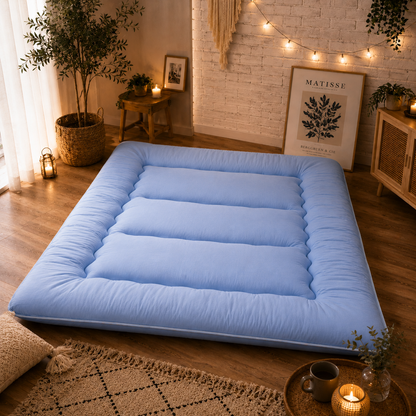 Opvouwbaar Futonmatras 10cm Dik Japanse Slaapmat Volwassenen Kinderen Tatami Yogamat Reisbed Gastenkamer