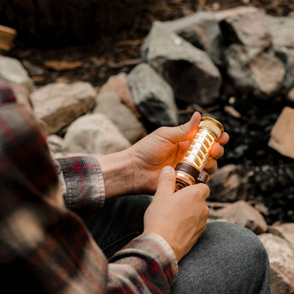 Multifunctionele LED-Lantaarn met USB-C-Oplading en 7 Lichtmodi – Compacte Campinglamp en Zaklamp in Één – Oplaadbaar – Met Draagkoord – Ideaal voor Outdoor, Kamperen en Noodgevallen