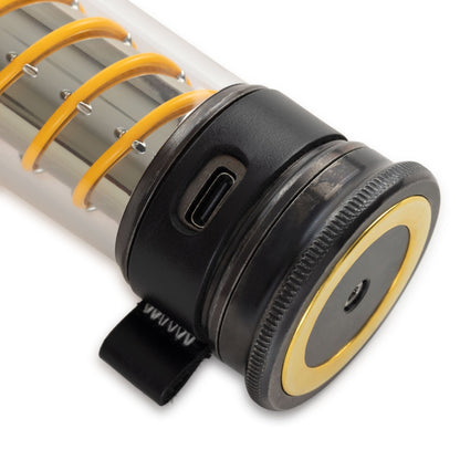 Multifunctionele LED-Lantaarn met USB-C-Oplading en 7 Lichtmodi – Compacte Campinglamp en Zaklamp in Één – Oplaadbaar – Met Draagkoord – Ideaal voor Outdoor, Kamperen en Noodgevallen