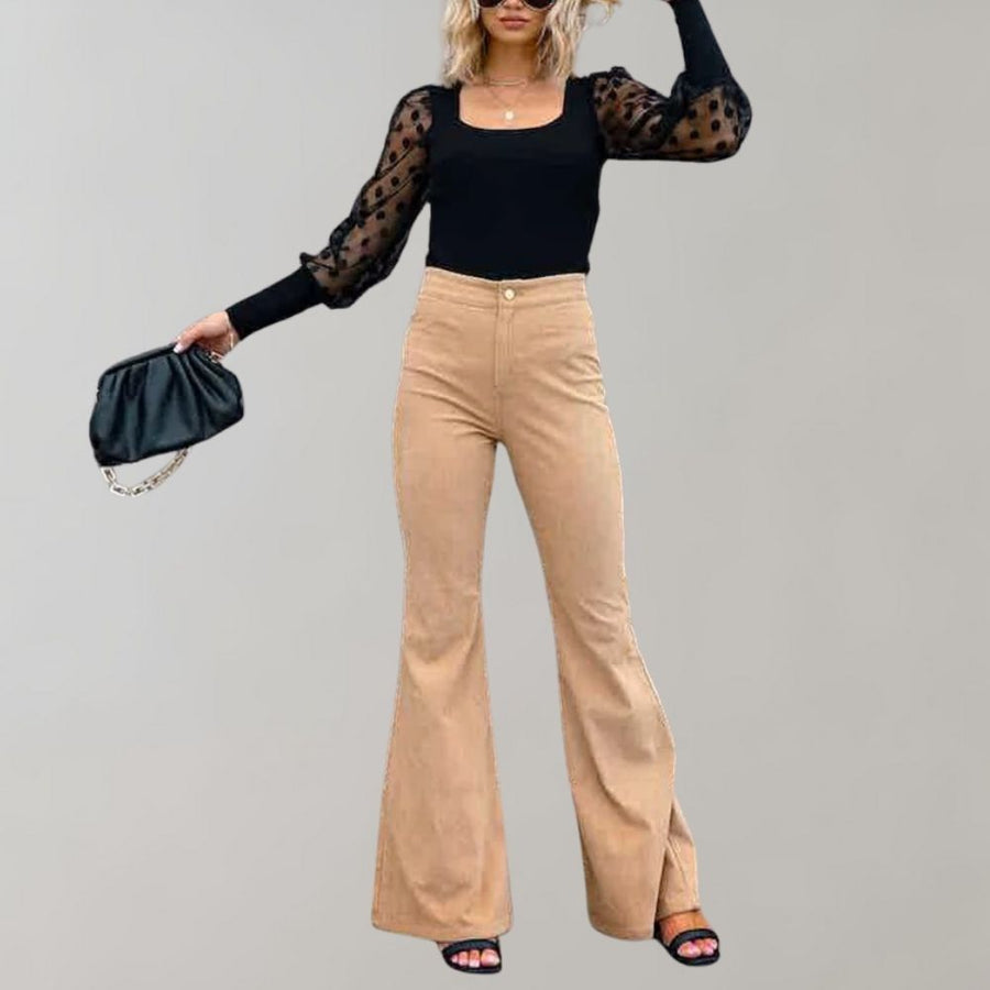 Vrouwelijke Velours Broek Comfortabele Zomerbroek