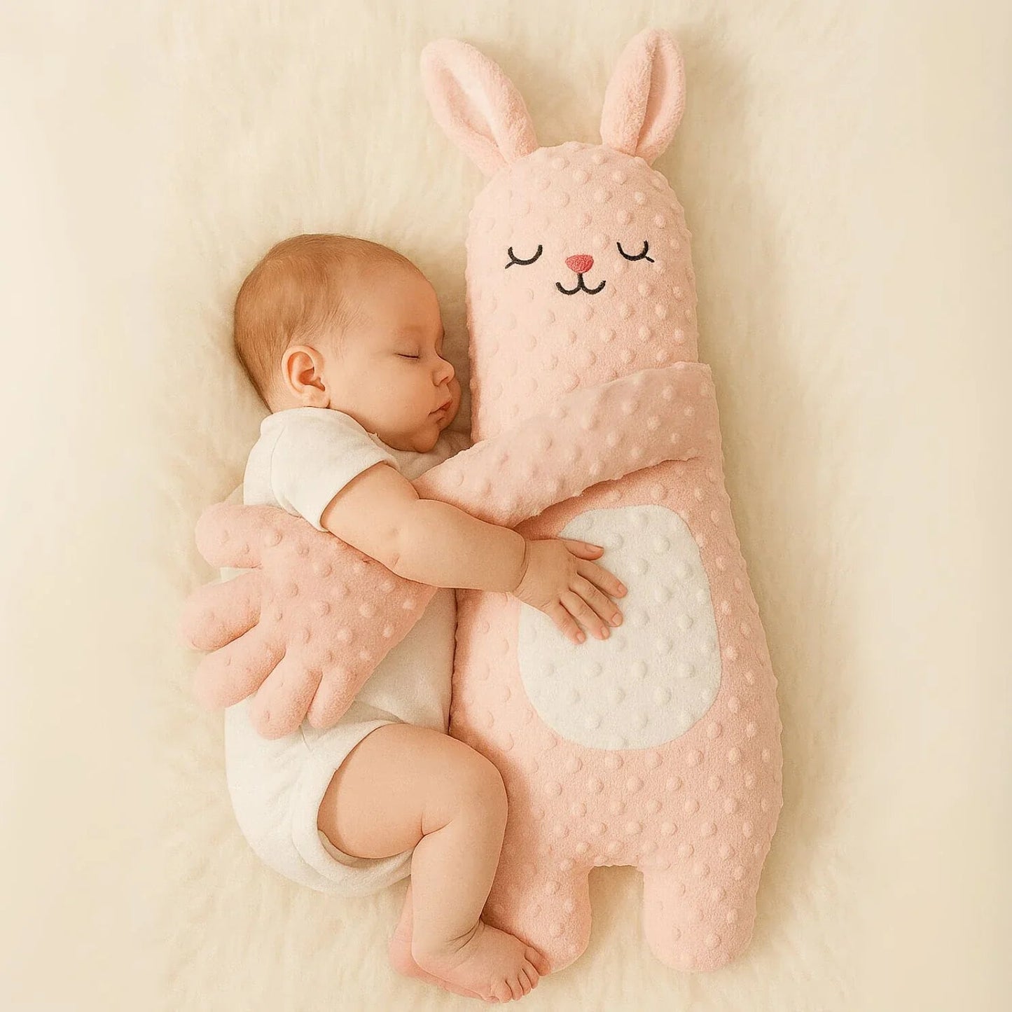 Sansoti | Slaapknuffel met zachte klopbeweging voor baby’s – rustgevend en veilig