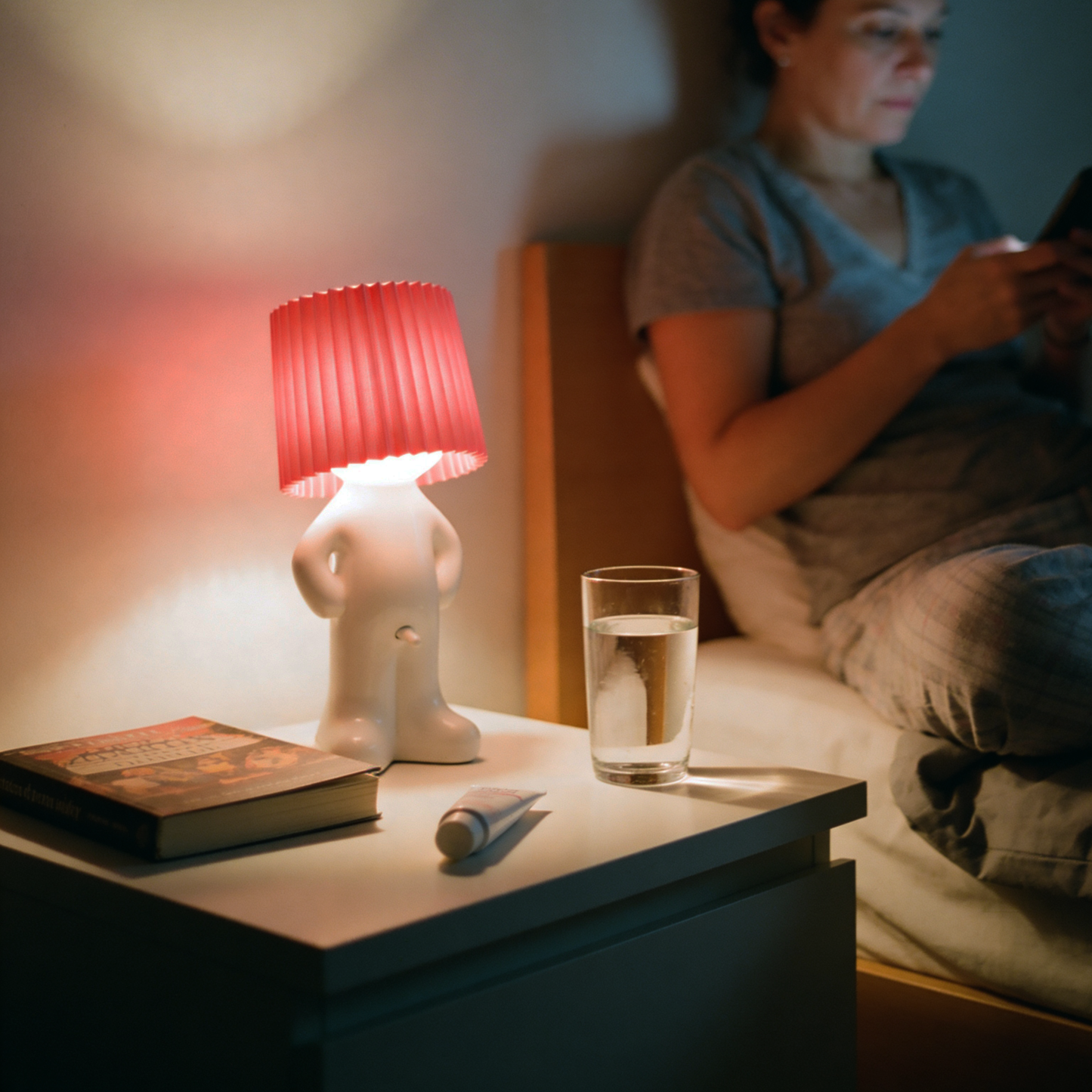 Draadloze LED Tafellamp met Dimmer 29cm – Kabellose Verlichting met USB-C Oplaadbaar Warmwit Licht 3000K – Decoratieve Nachtlamp voor Slaapkamer Woonkamer Kantoor – Moderne Bureaulamp met Accu en Schakelaar