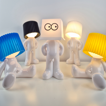 Zittende LED Tafellamp met Accu – Draadloos in 8 Kleuren
