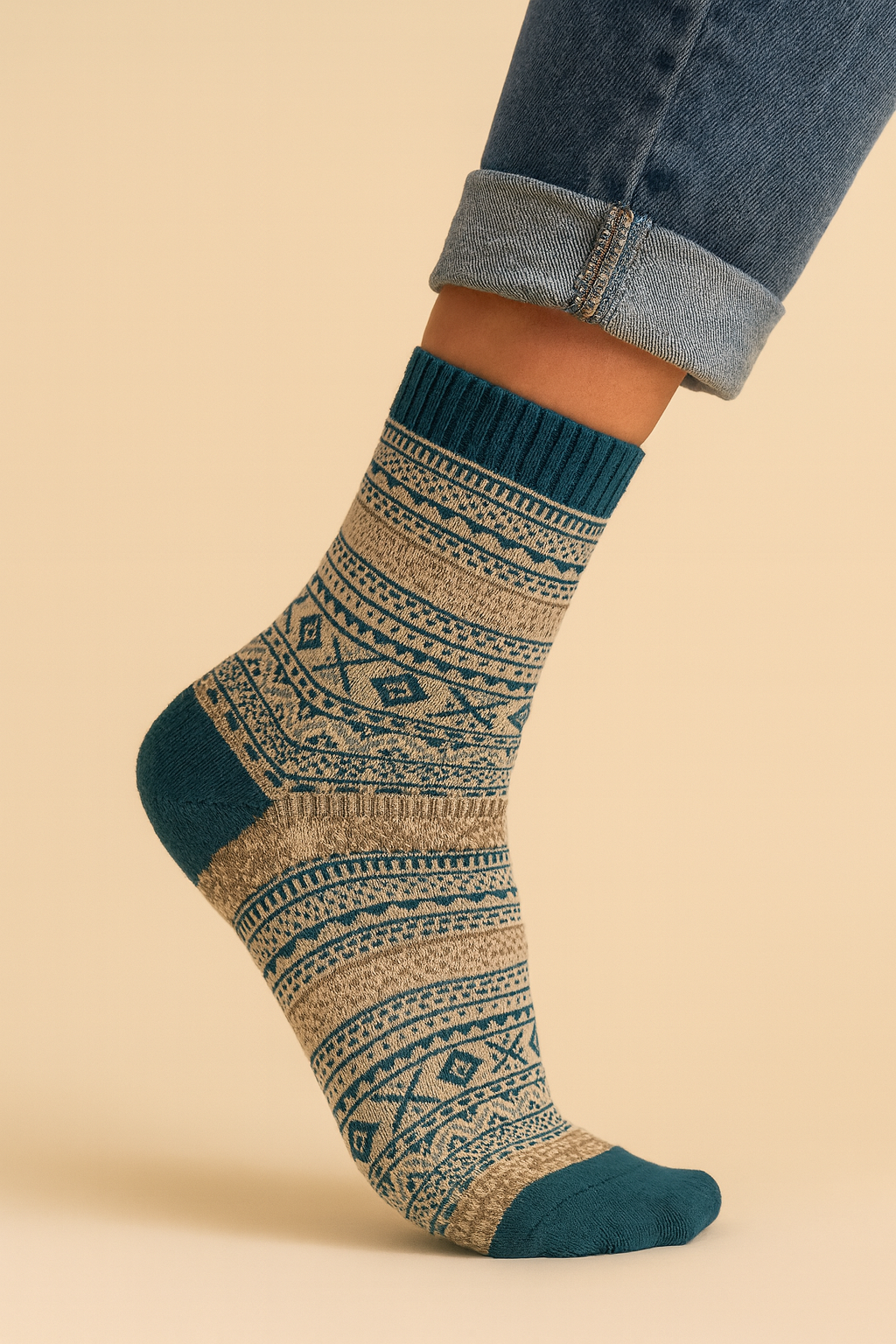 Dames Sokken 5-Pack Zacht Warme Winter Sokken Scandinavisch Design - StudioMarella