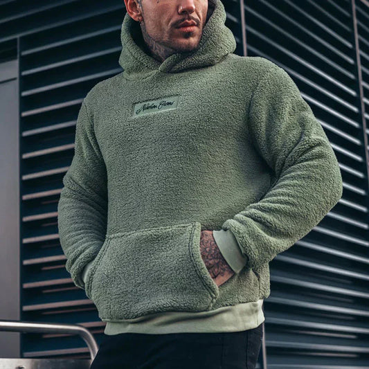 Zachte Pluche Hoodie Lange Mouwen Louis Stijl - StudioMarella