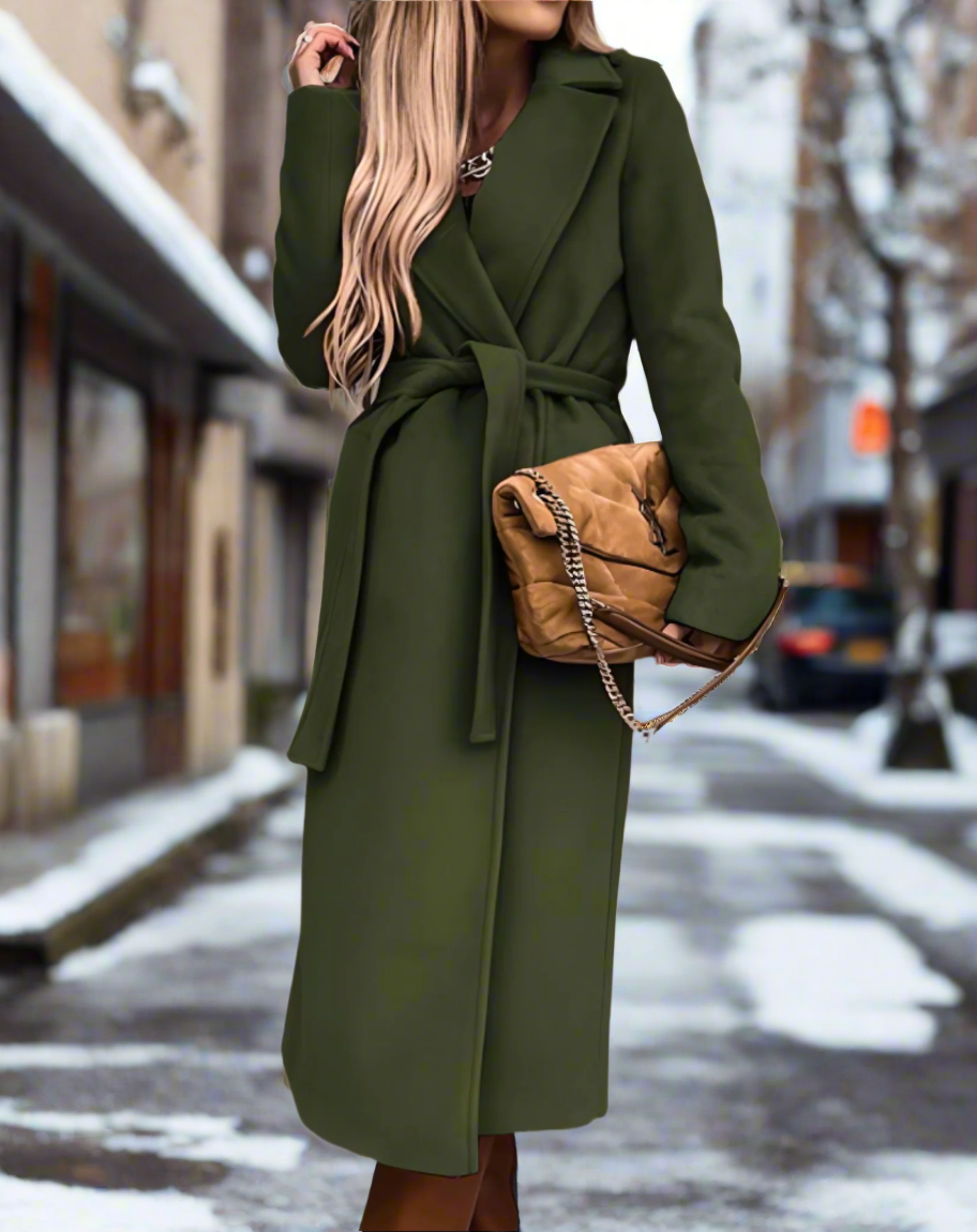 Dames Wintermantel Warm en Lange Jas Elegante Stijl