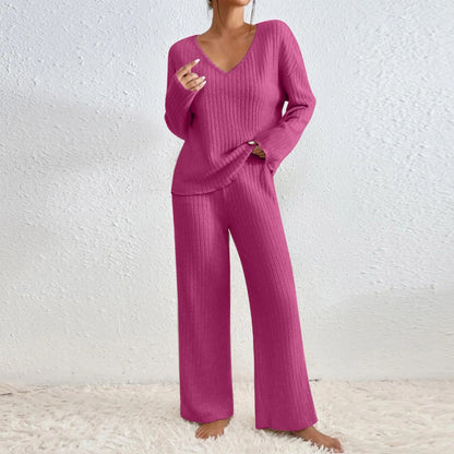 Gebreide Set 2-Delig voor Vrouw Warm en Luxe