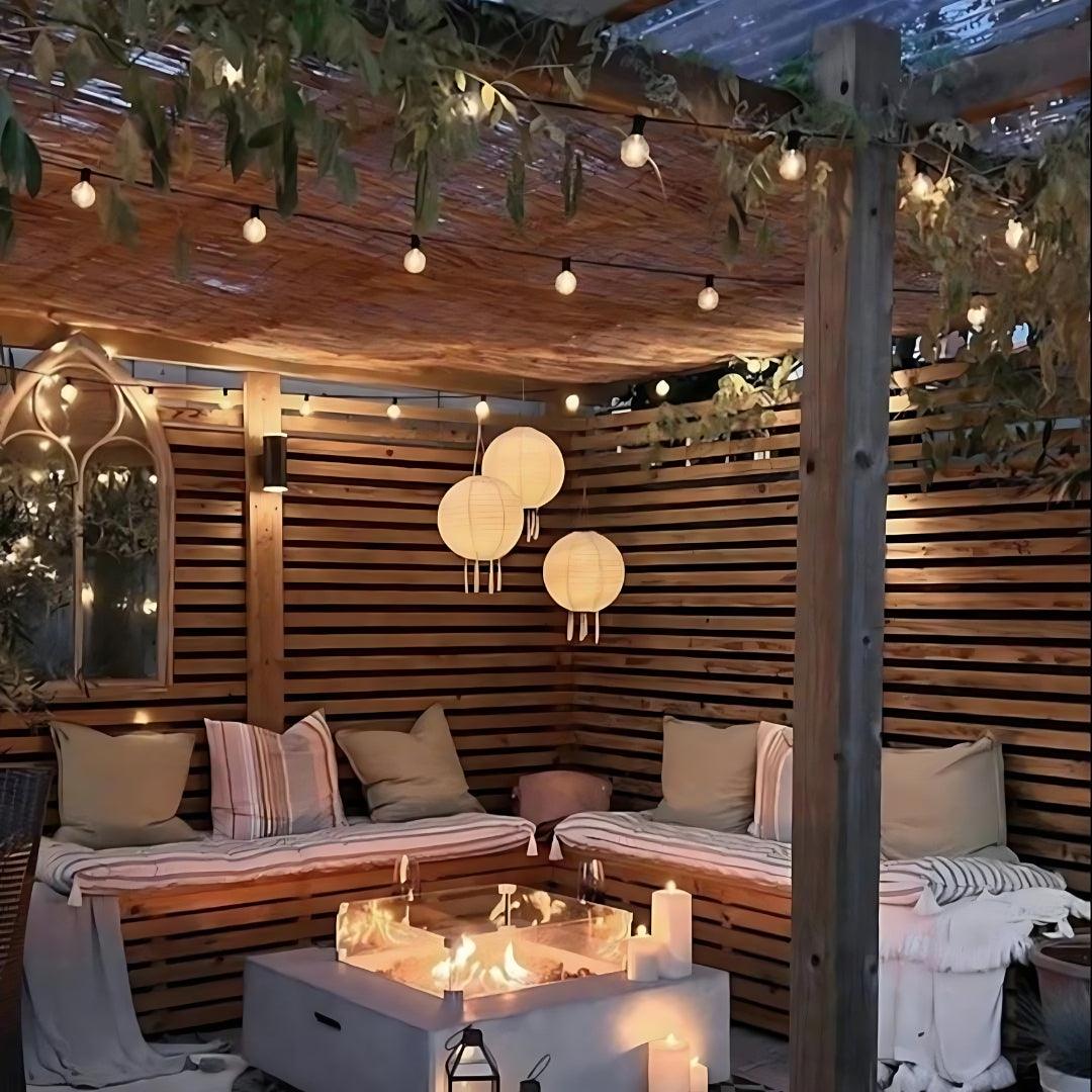Zonne-energie Buitenlantaarn 30 cm Waterdicht LED-Licht met Dag-Nacht Sensor Opvouwbaar Tuinverlichting
