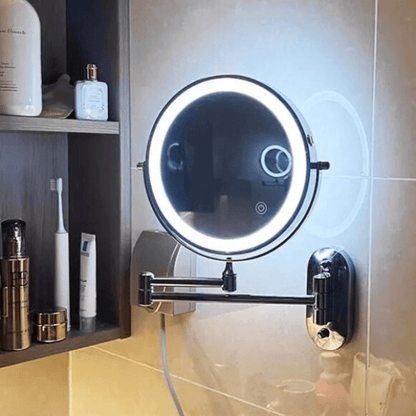 Vergrotende Spiegel LED Oplaadbaar Dimbaar Make-up Badkamer Cosmeticaspiegel Rond 20cm