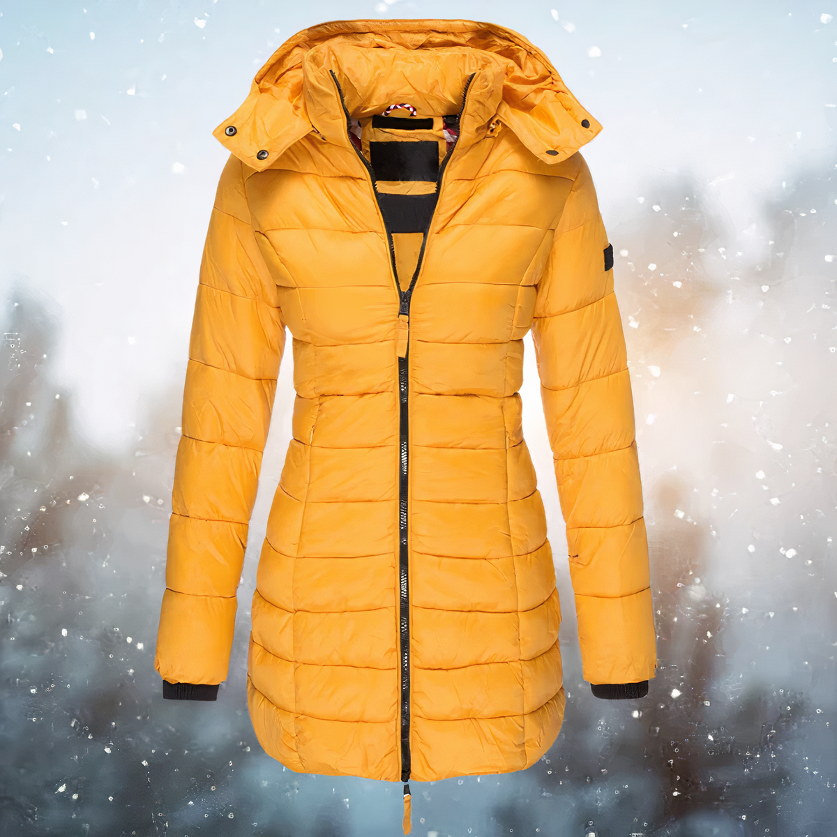 Dunne Warme Winterjas voor Vrouw Slank Model