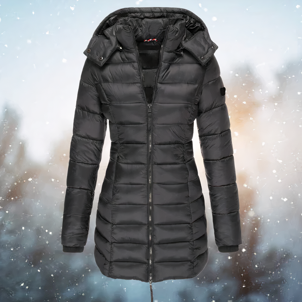 Dunne Warme Winterjas voor Vrouw Slank Model
