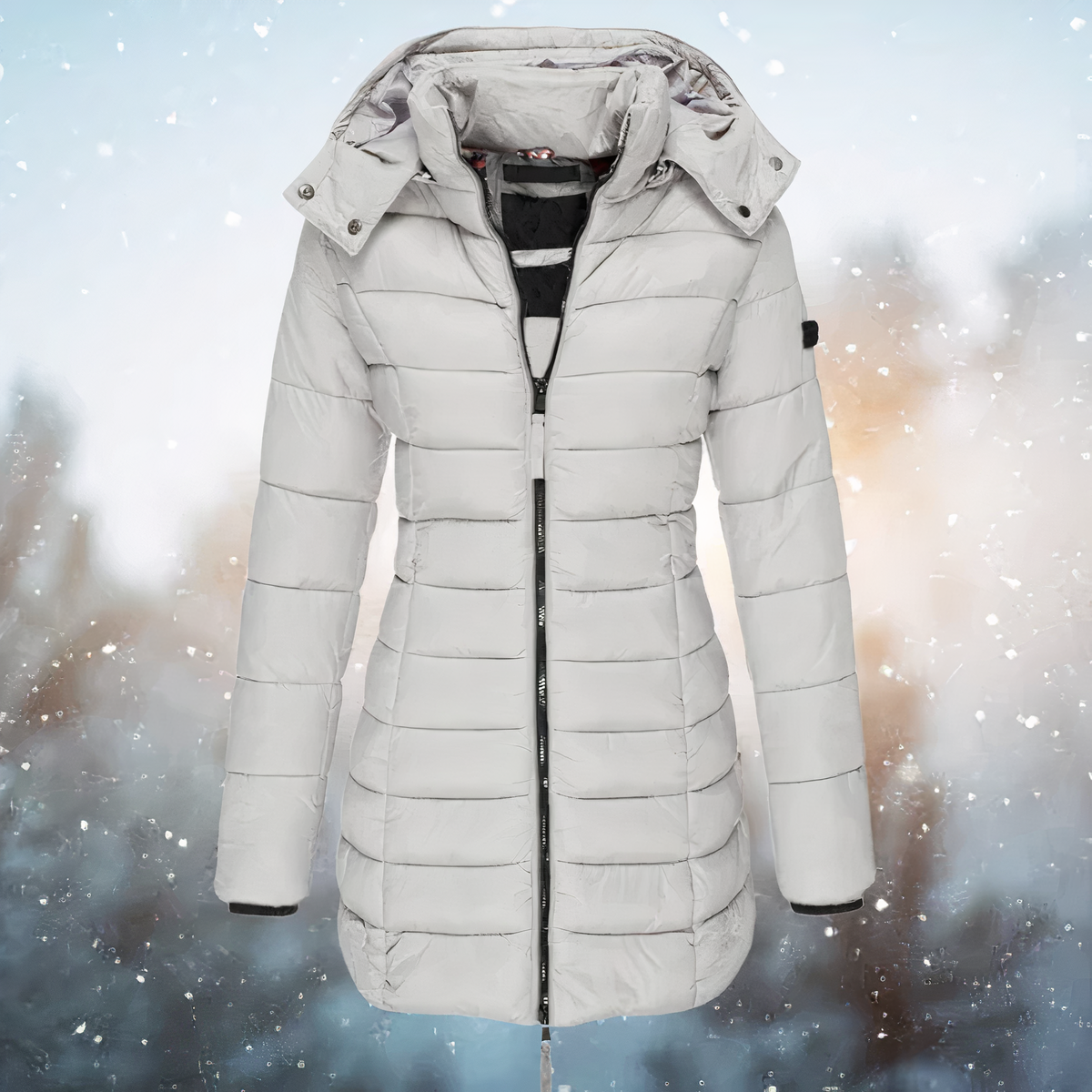 Dunne Warme Winterjas voor Vrouw Slank Model