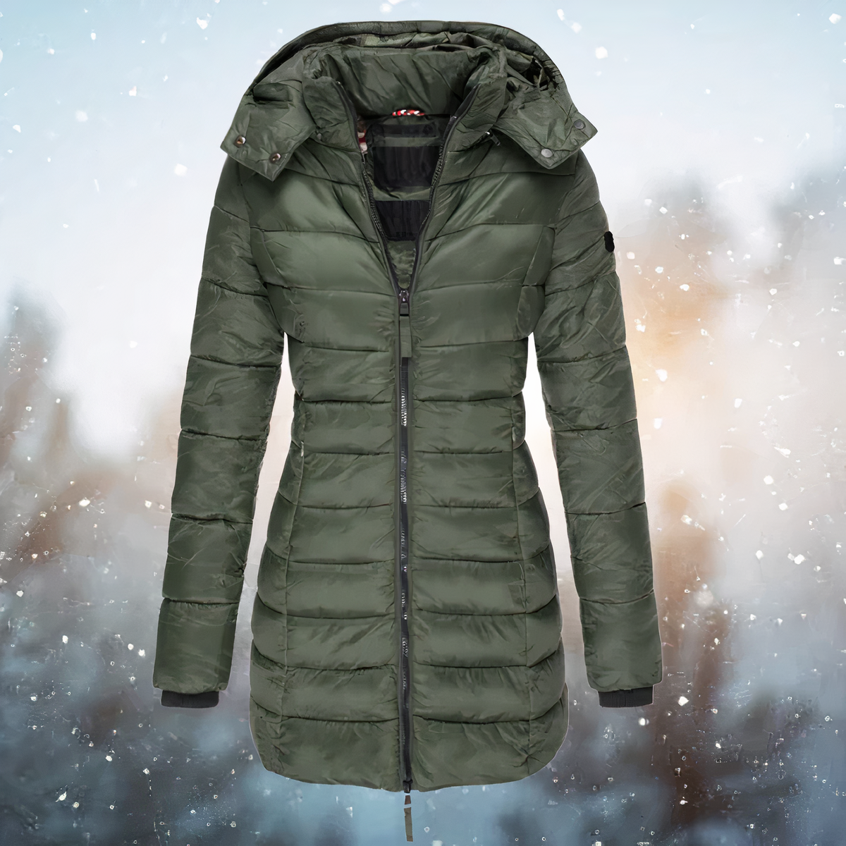 Dunne Warme Winterjas voor Vrouw Slank Model