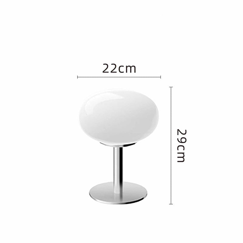 Tafellamp Glazen Ei Italiaans Designer Design LED Dimbaar Slaapkamer Woonkamer Studeerkamer Sfeerverlichting Draaiknop IJzer Glas