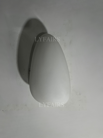 Moderne Glazen Wandlamp met Sfeervolle Ovale Kap – Stijlvolle Minimalistische Verlichting voor Hal Slaapkamer Woonkamer