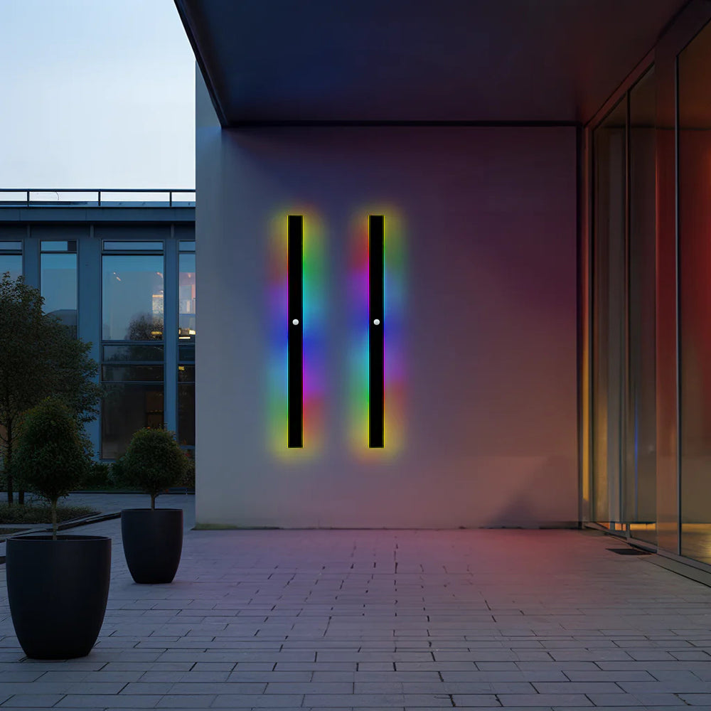 Buitenlamp Wandlamp LED Zwart Aluminium IP65 30-200cm Modern
