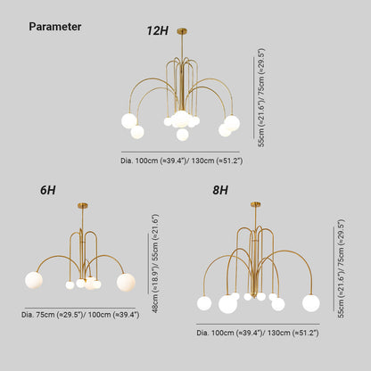 Hanglamp Zwaluwen Metaal Glas Zwart Goud Roze G9 LED Woonkamer Slaapkamer Decoratief
