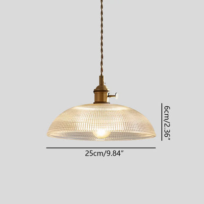 Hanglamp Glas Brons Verstelbare Kabel Woonkamer Eettafel Transparante Glazen Hanglamp Sfeerverlichting Vintage