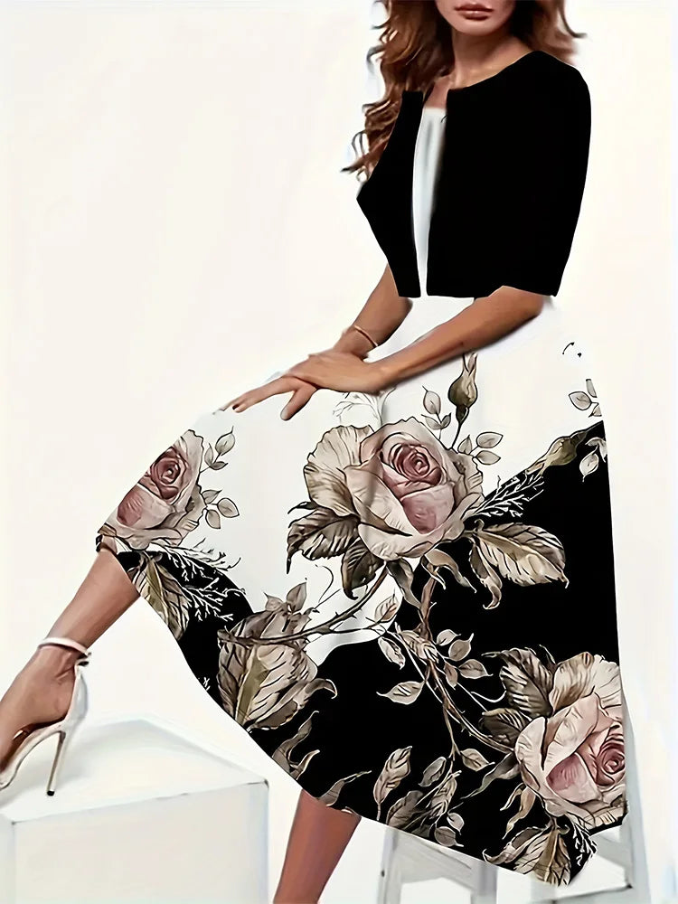 Elegante Maxi Jurk Set voor Vrouw