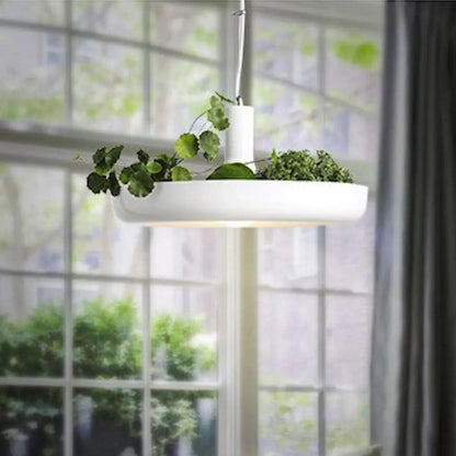 Scandinavische Hanglamp met Plantenbak – Decoratieve Lamp voor Binnenplanten – Moderne Verlichtingscombinatie