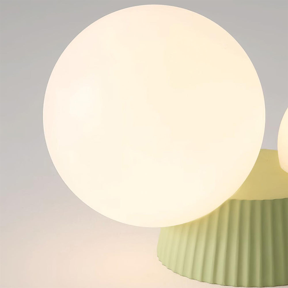 Hanglamp Plafond 2 Lichtbollen Resin Groen Woonkamer Slaapkamer Hal Bollamp Modern Design