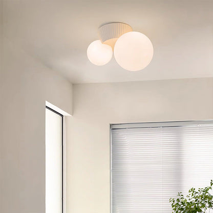 Hanglamp Plafond 2 Lichtbollen Resin Groen Woonkamer Slaapkamer Hal Bollamp Modern Design