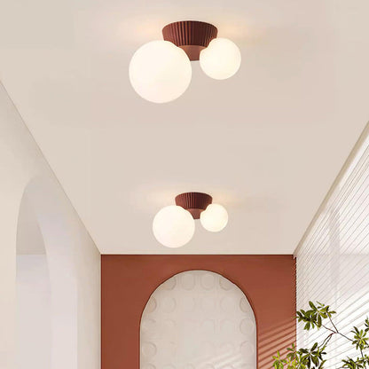 Hanglamp Plafond 2 Lichtbollen Resin Groen Woonkamer Slaapkamer Hal Bollamp Modern Design