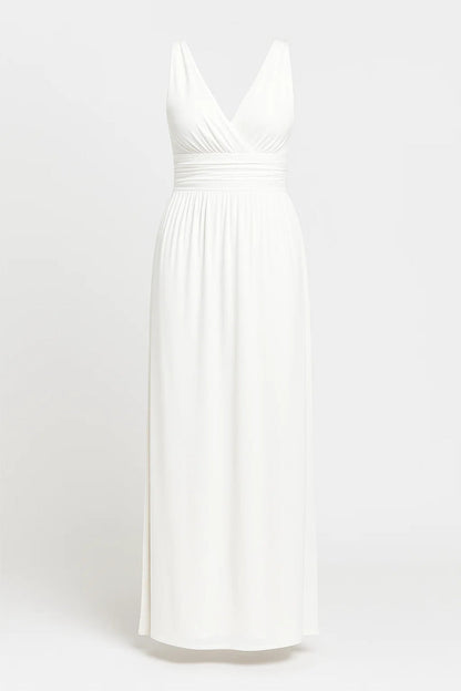 Elegante Maxi Jurk Dames Mouwloos Gala Stijl