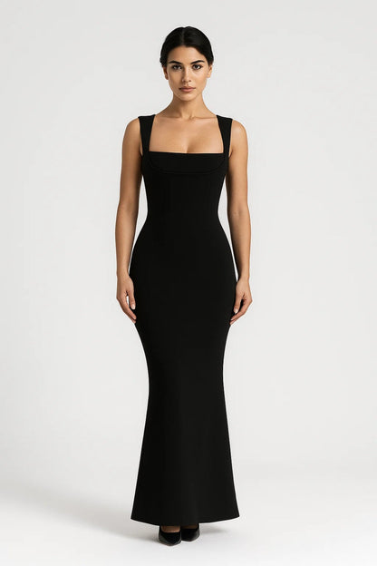 Jurk Dames Maxi Elegant met Brede Bandjes - StudioMarella