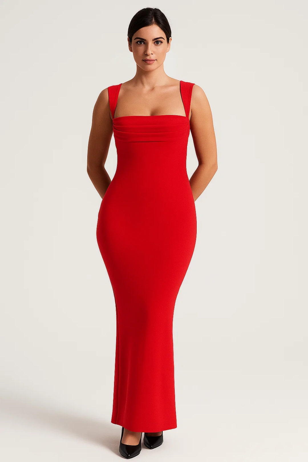 Jurk Dames Maxi Elegant met Brede Bandjes