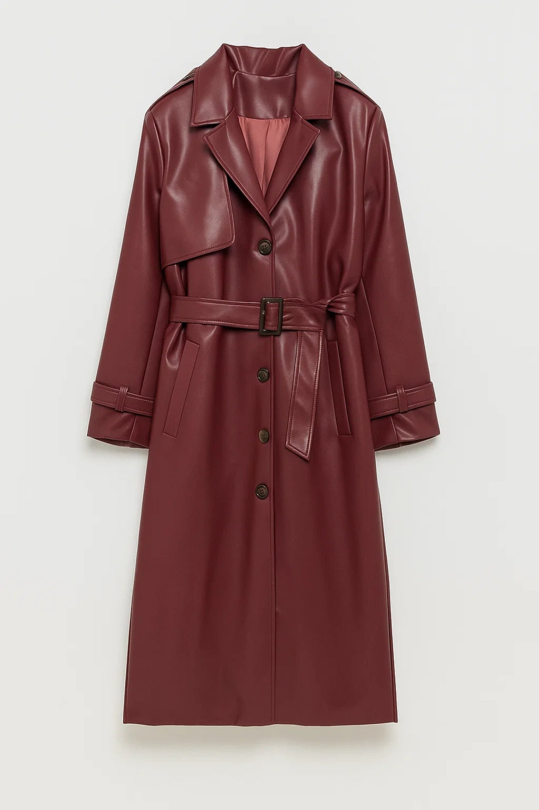 Lange Trenchcoat Dames met Ceintuur en Reverskraag Elegant - StudioMarella