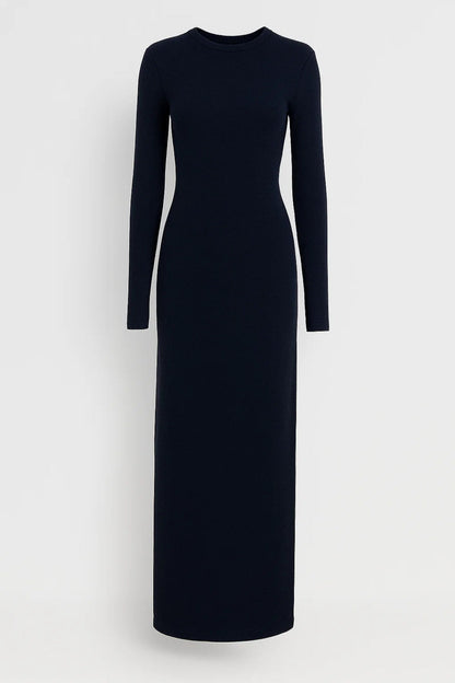 Lange Maxi Jurk Dames Elegante Ronde Hals - StudioMarella