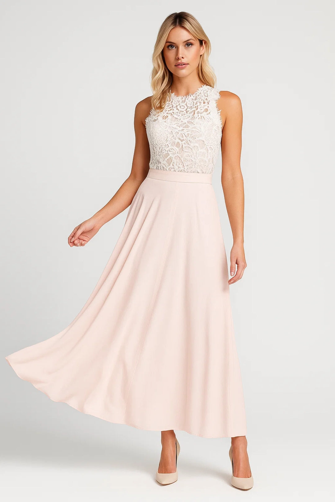 Dames Maxi Jurk Mouwloos Elegant Zomerjurk - StudioMarella