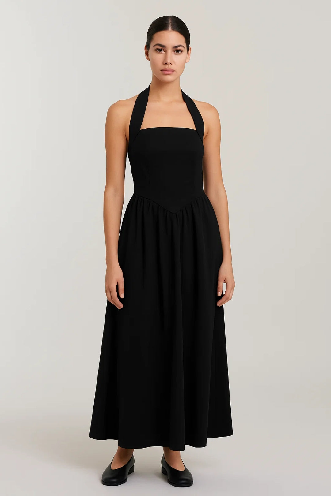 Zomer Maxi Jurk Dames Halter Neck A-lijn Rok