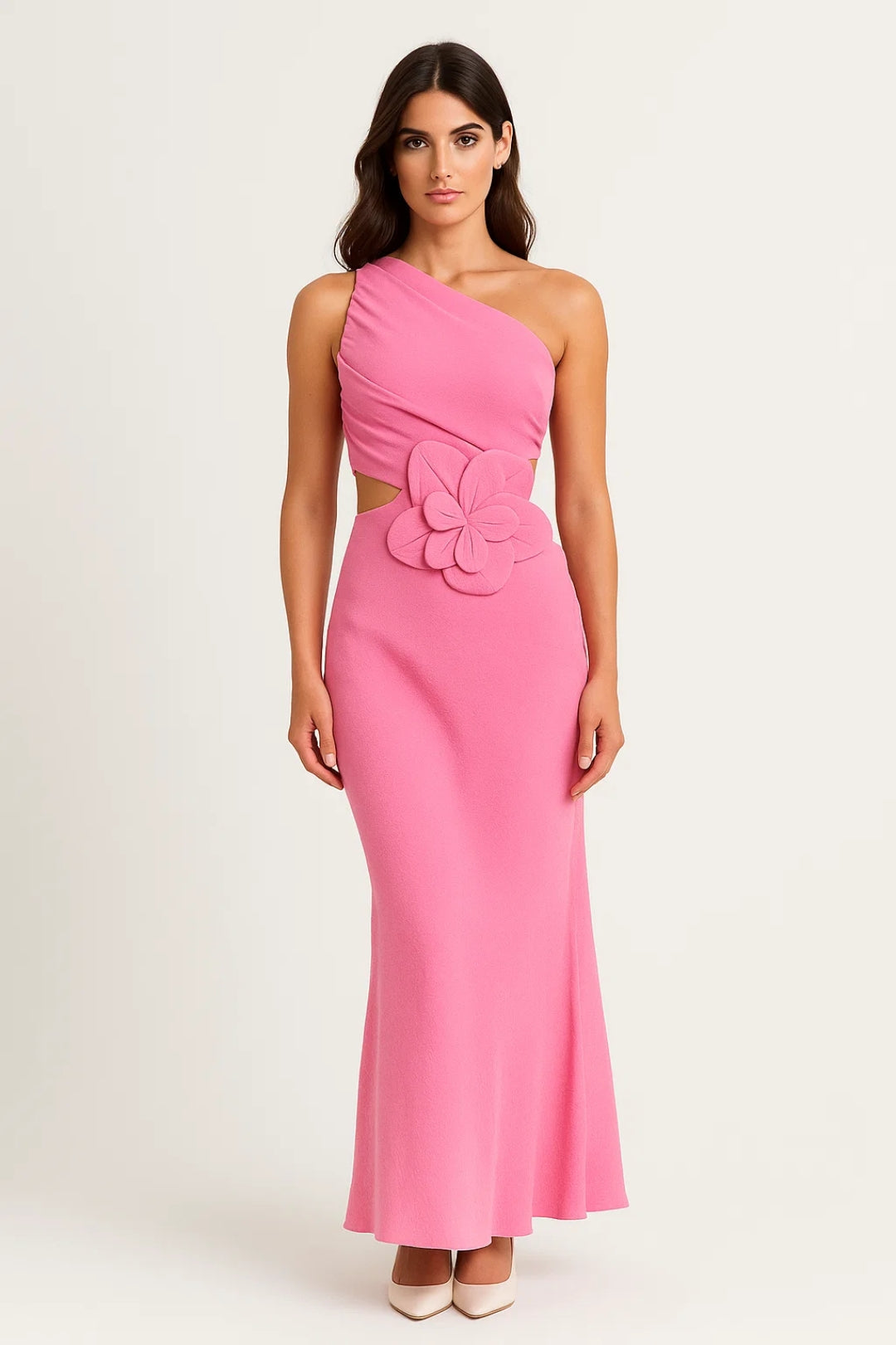 Eenouders Jurk voor Dames met Bloemenprint en Cut-out Detail - StudioMarella