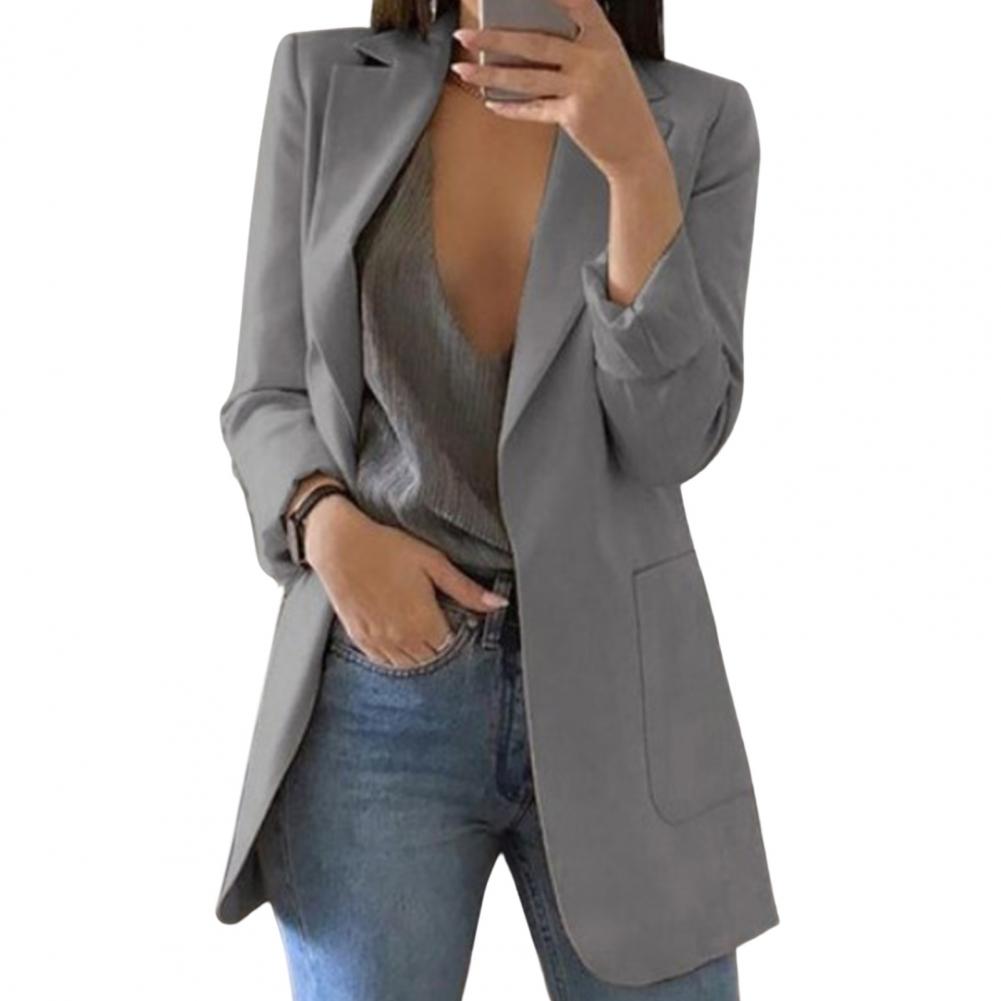 Dames Blazer Lang Model Elegant en Comfortabel