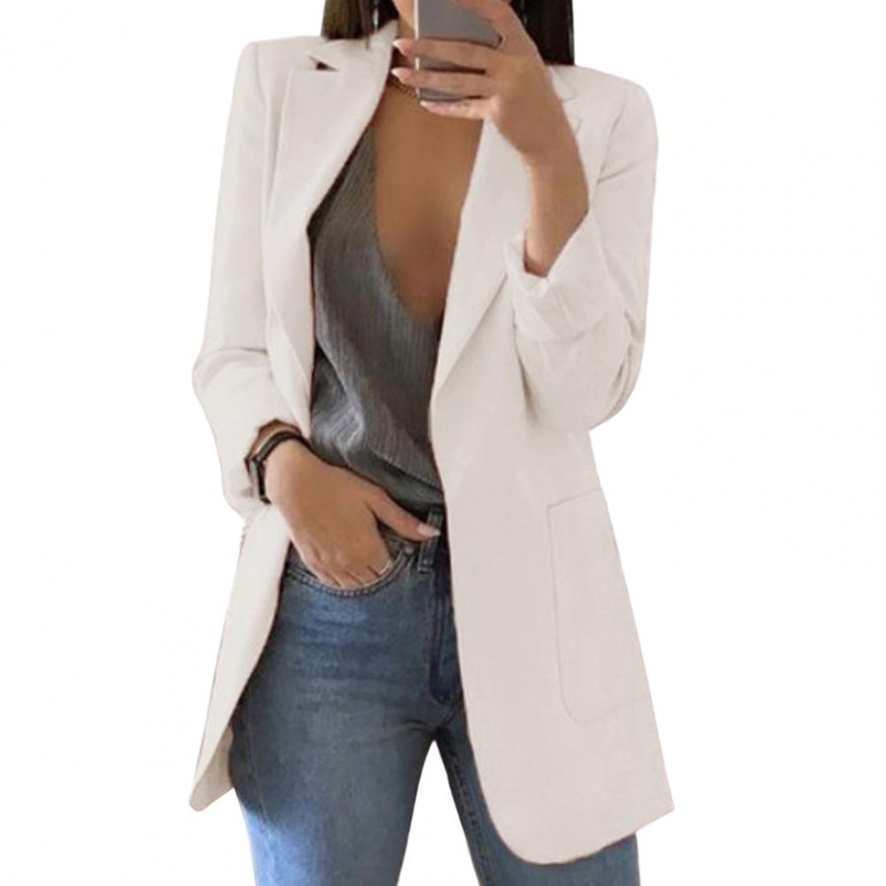 Dames Blazer Lang Model Elegant en Comfortabel