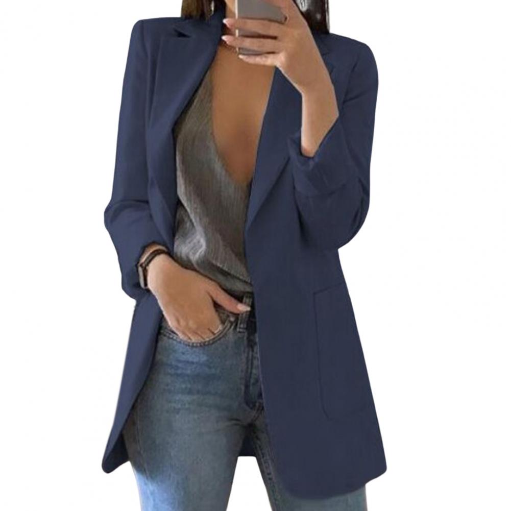 Dames Blazer Lang Model Elegant en Comfortabel
