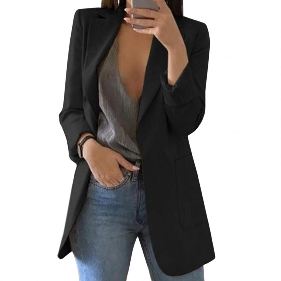 Dames Blazer Lang Model Elegant en Comfortabel - StudioMarella