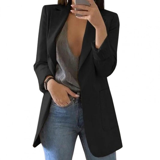 Dames Blazer Lang Model Elegant en Comfortabel - StudioMarella