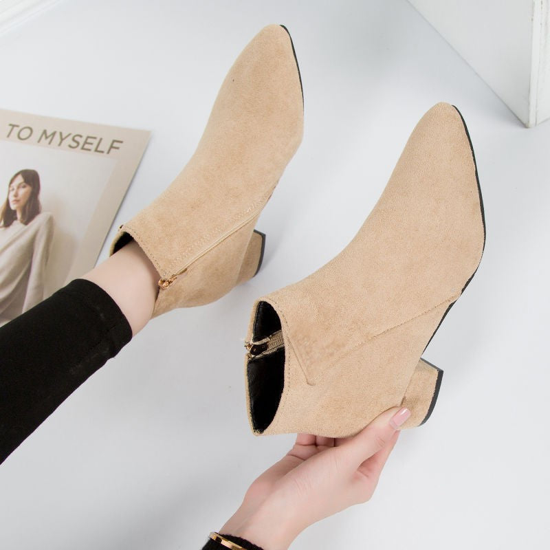 Elegante Dames Chelsea Laarzen Comfortabel Leer