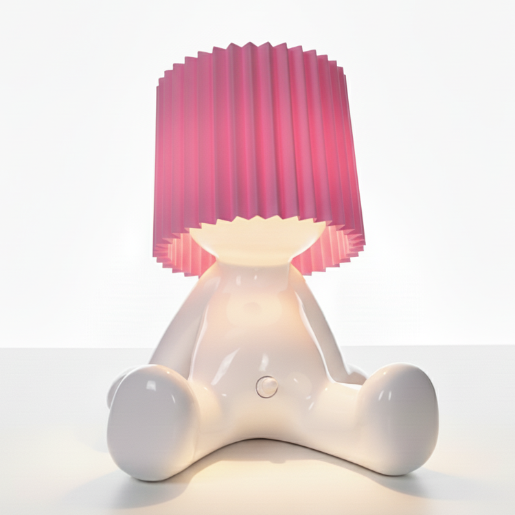 Zittende LED Tafellamp met Accu – Draadloos in 8 Kleuren