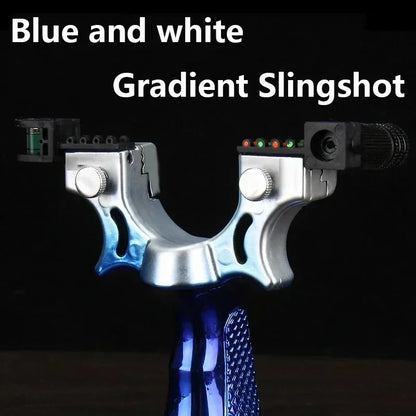Katapult met ergonomische grip, LED-vizier en waterpas voor nauwkeurig schieten