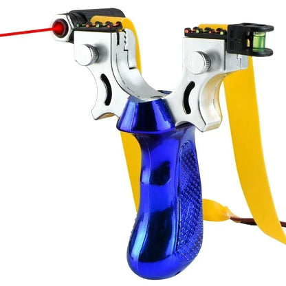 Katapult met ergonomische grip, LED-vizier en waterpas voor nauwkeurig schieten