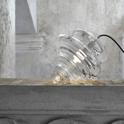 Hanglamp Geïnspireerd op Metropolitan Opera met Vloeiende Silhouet – Handgemaakt Glas in Transparant, Opaal of Amber – Verstelbare Draad 150 cm