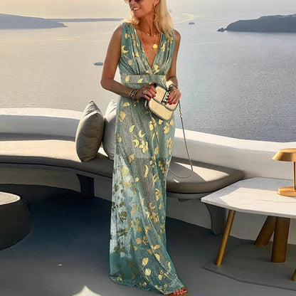 Laura | Lange Maxi Jurk Elegante Stijl - StudioMarella