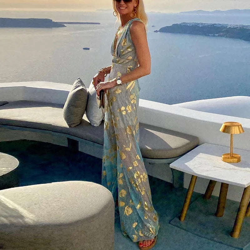 Laura | Lange Maxi Jurk Elegante Stijl